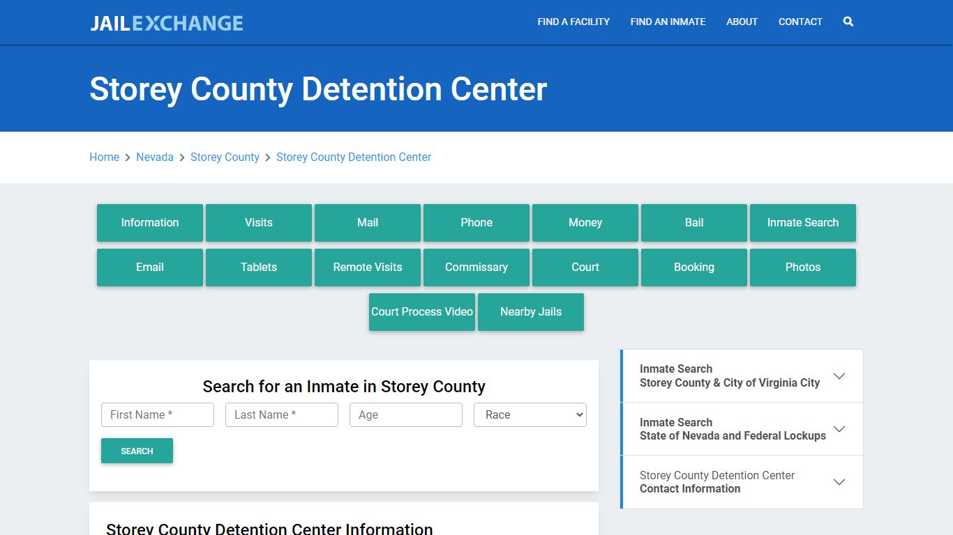 Storey County Detention Center - Jail Exchange